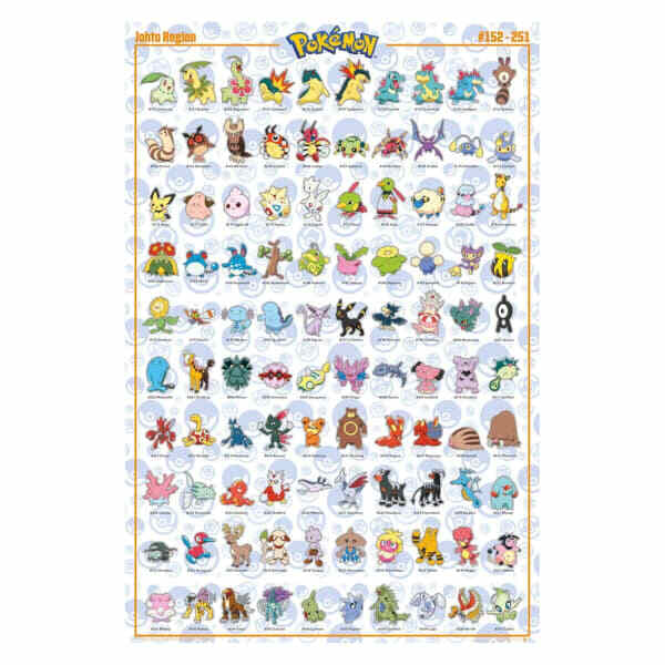 Pokemon Johto Poster