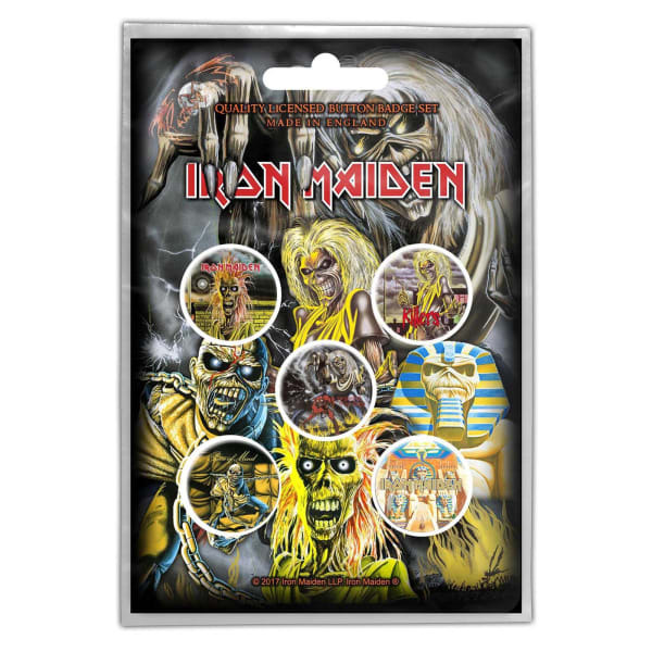 Iron Maiden Albums Badge Set (Pack of 5)