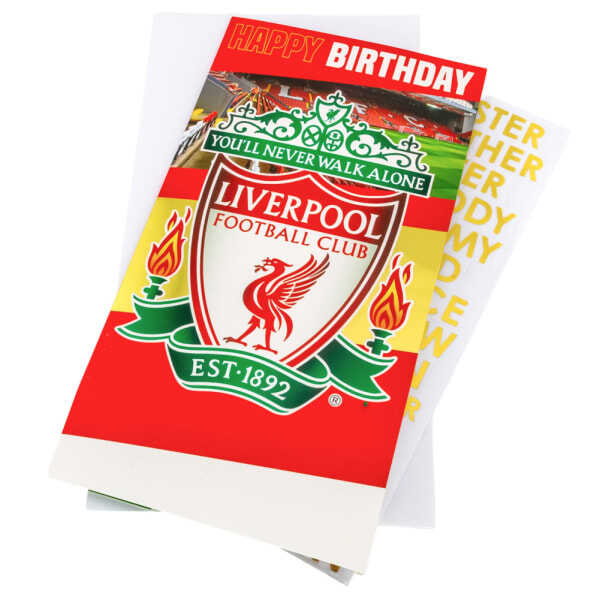 Liverpool FC Customisable Birthday Card