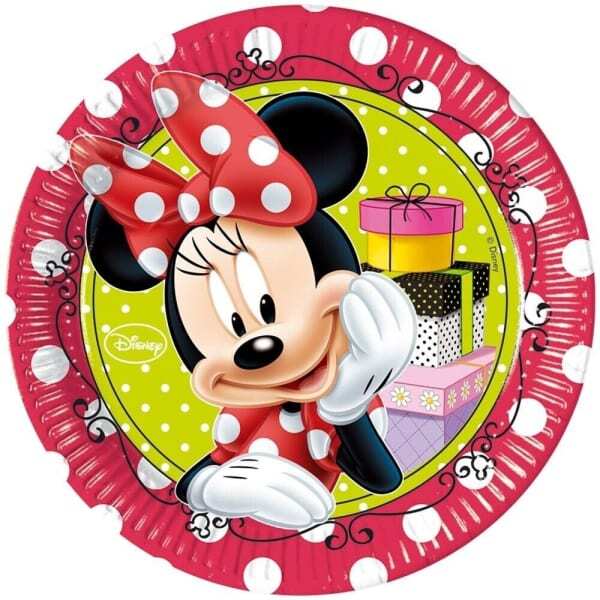 Disney Polka Dot Minnie Mouse Party Plates (Pack of 8)