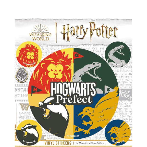 Harry Potter Hogwarts Prefect Stickers (Pack of 5)