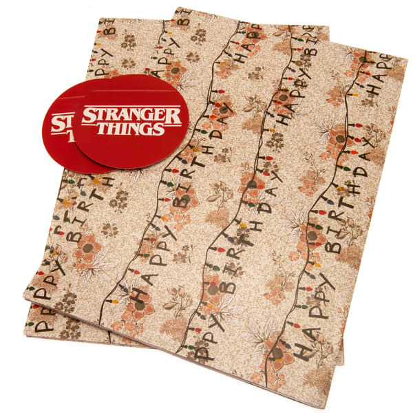 Stranger Things Logo Gift Wrap Sheets