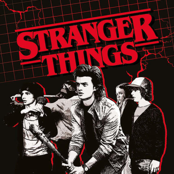 Stranger Things Action Ready Canvas Print (40cm x 40cm)