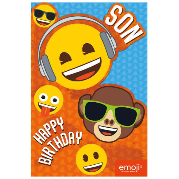 Emoji Son Birthday Card