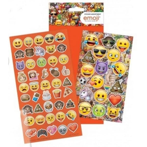 Emoji Assorted Designs Sticker Sheet (Pack of 2)