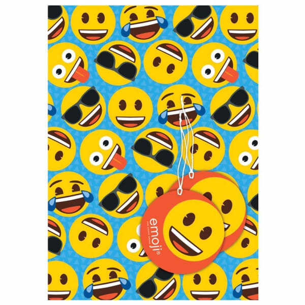 Emoji Gift Wrap Sheets (Pack of 4)