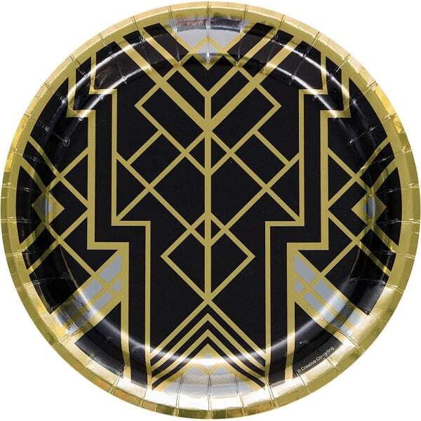 Creative Party Foil Geometric Disposable Plates (Pack of 8)