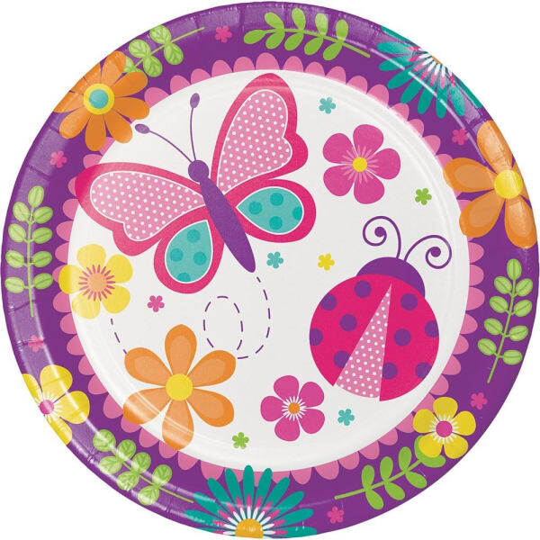 Creative Party Paper Butterfly Dinner Plate (Pack of 8)