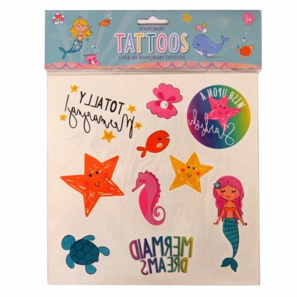 Anker Mermaid Temporary Tattoo (Pack of 40)