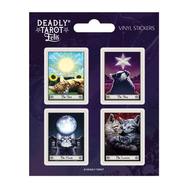 Deadly Tarot Felis Vinyl Sticker Set (Pack of 4)