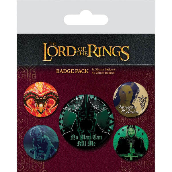 The Lord Of The Rings Be Bold Badge Set (Pack of 5)