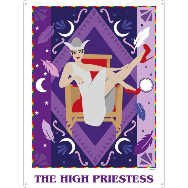 Deadly Tarot The High Priestess Tin Plaque