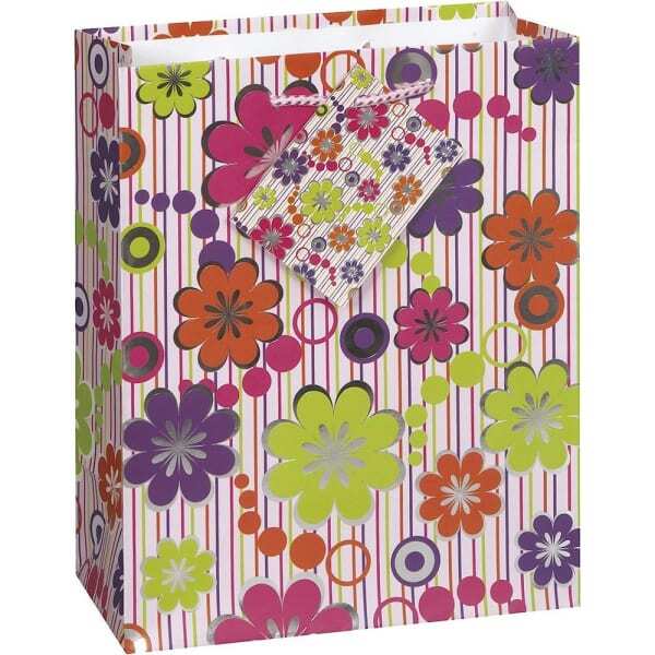 Unique Party Floral Foil Gift Bag