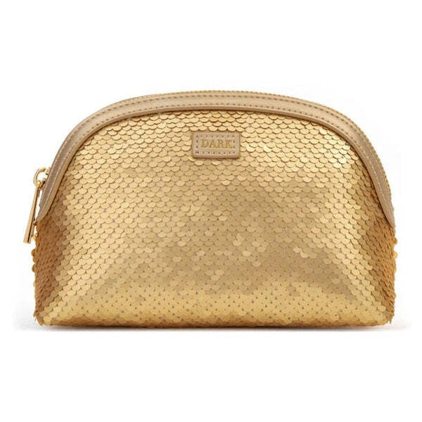 Bags Unlimited Sequin Make Up Bag - Gold