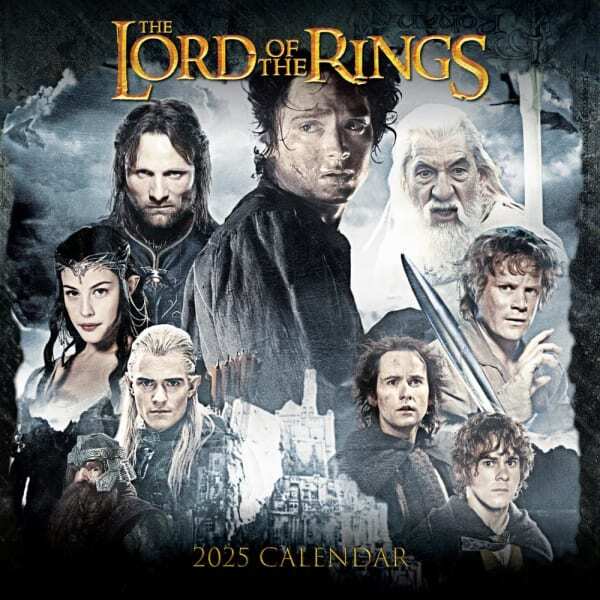 The Lord Of The Rings 2025 Square Wall Calendar