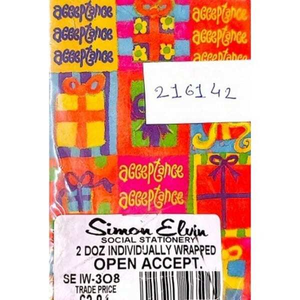 Simon Elvin Acceptance Card (Pack of 2)