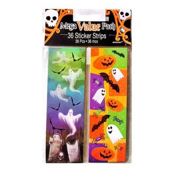 Amscan Stripe Halloween Stickers (Pack of 36)