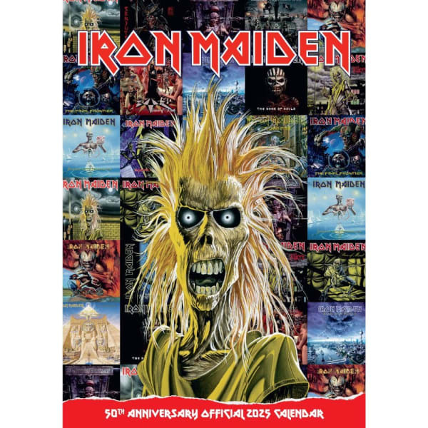 Iron Maiden 2025 A3 Wall Calendar