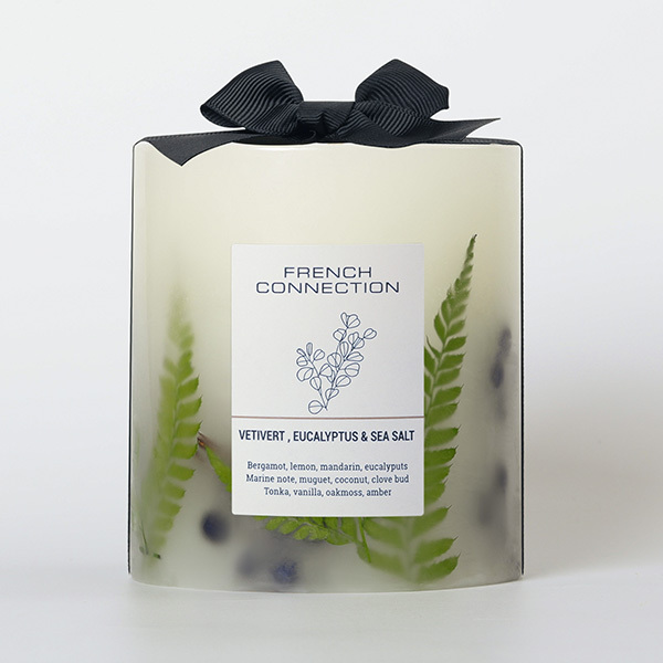 French Connection Botanical Vetivert, Eucalyptus & Sea Salt Candle