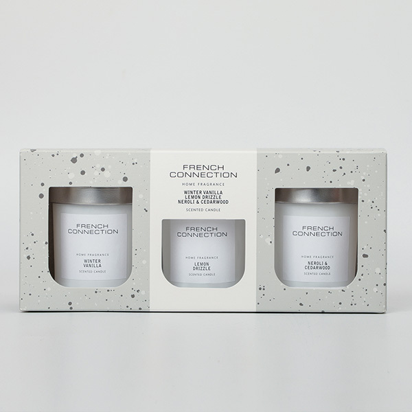 French Connection White Collection Trio of Candles Giftset 3 x 64G