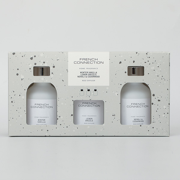 French Connection White Collection Trio of Reed Diffusers 3 x 60ML