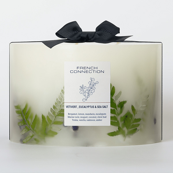 French Connection Botanical Vetivert, Eucalyptus & Sea Salt Candle