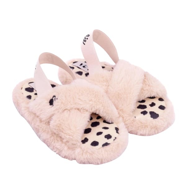 Barbie Girls Faux Fur Slip-on Slippers (7)