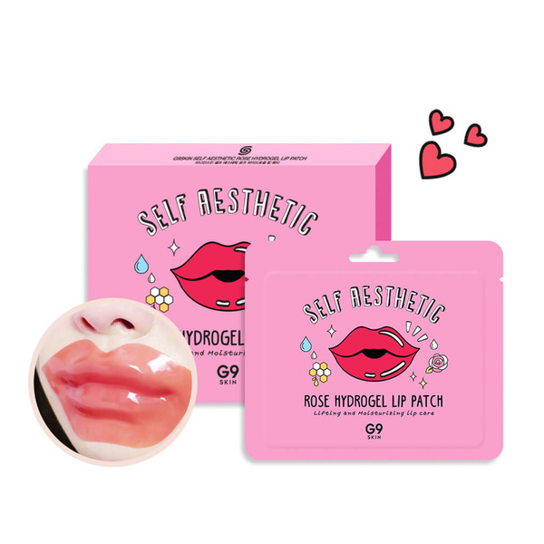 G9 Self Aesthetic Rose Hydrogel Lip Patch - Box of 5 patches