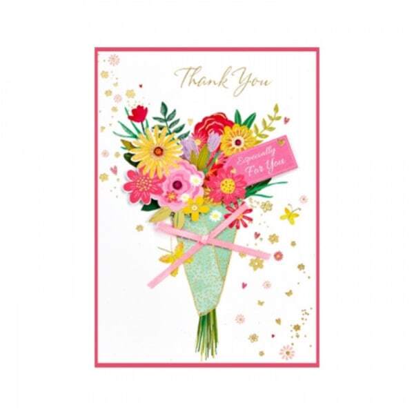 Simon Elvin Isabal Garden Bouquet Thank You Card (Pack of 6)