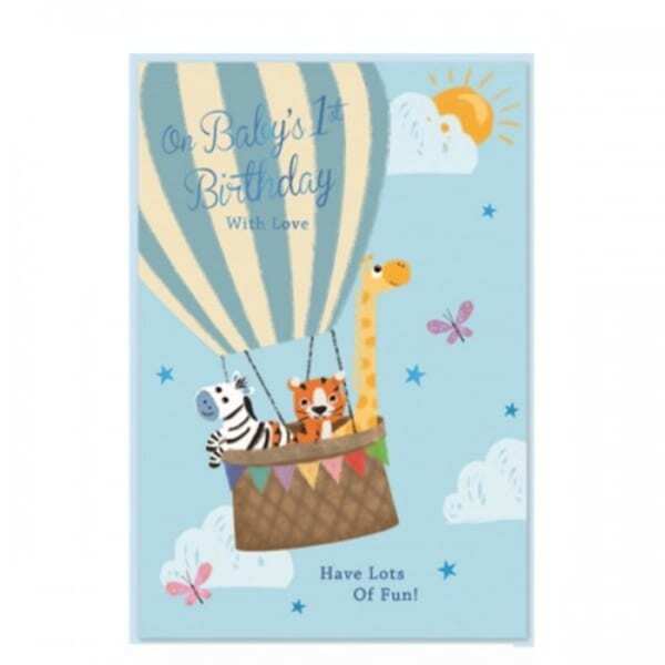 Simon Elvin On Babys 1st Birthday With Love Card (Pack of 6)