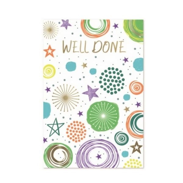 Simon Elvin Well Done! Stars Card (Pack of 6)