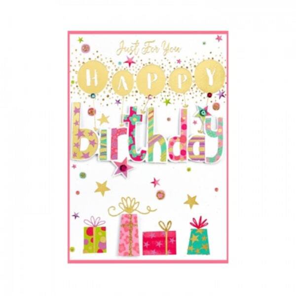 Simon Elvin Isabel Garden Present Birthday Card (Pack of 6)