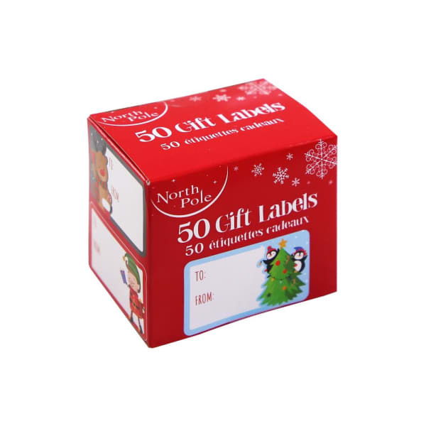 Eurowrap Cute Christmas Labels (Pack of 50)