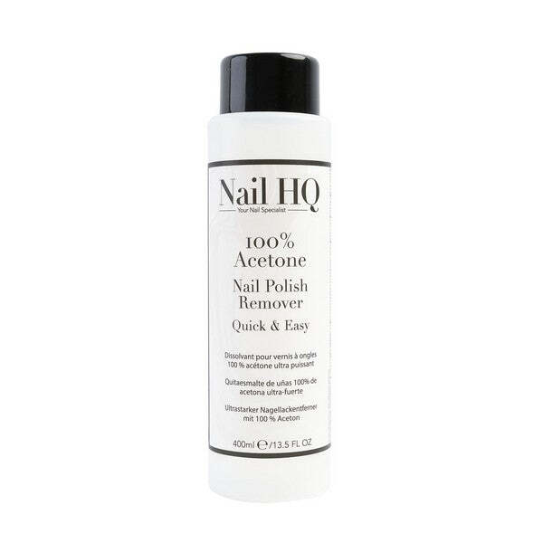 Nail HQ 100% Acetone Nail Polish Remover - 400ml