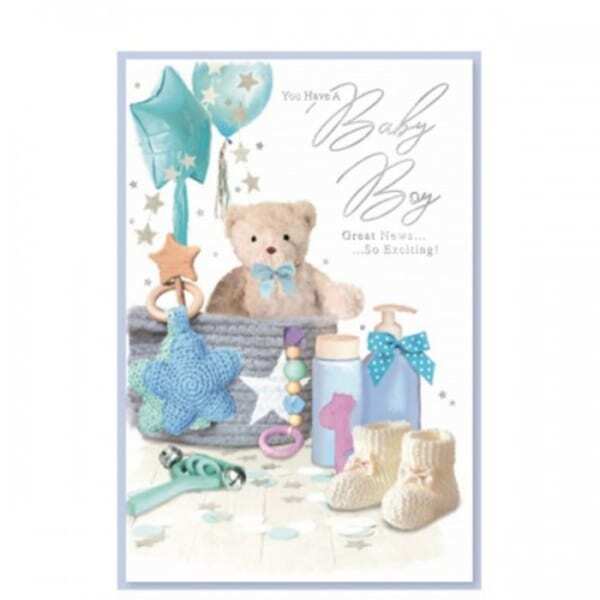 Simon Elvin You Have A Baby Boy Birthday Card (Pack of 6)