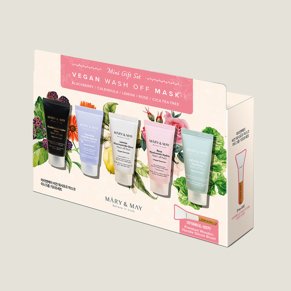 Mary & May Vegan Wash Off Mask Mini Gift Set 5 x 30g