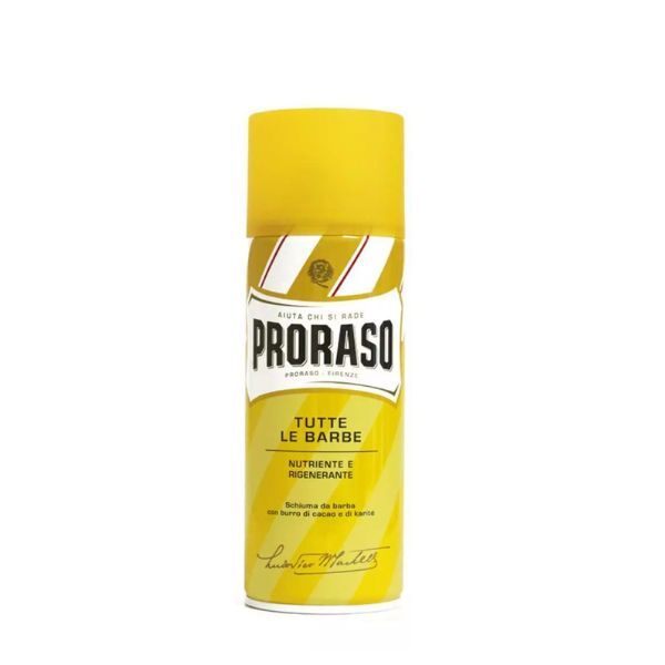 Proraso Travel Size Yellow Shaving Foam for Dry Skin - 50 ml