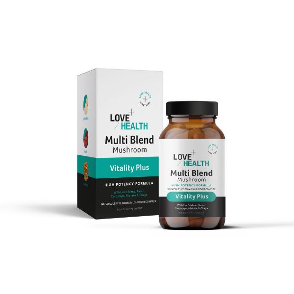 Love Health Vitality Plus Multi Blend Mushroom Capsules,500mg