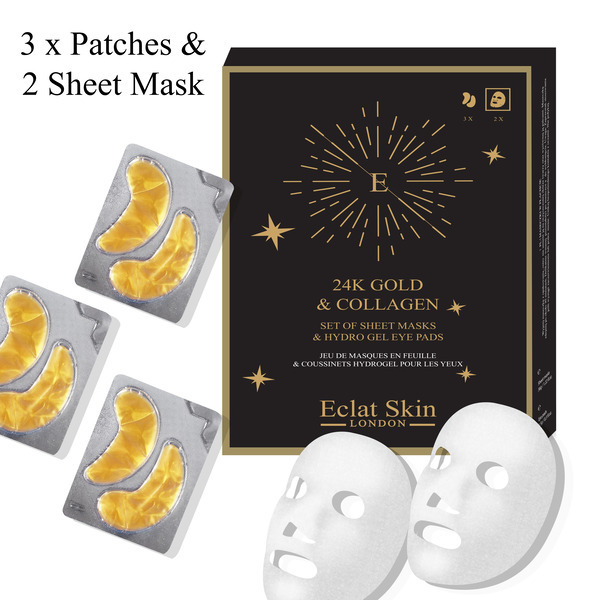 Eclat Skin London 24K Collagen Sheet Masks Hydro Eye Pads