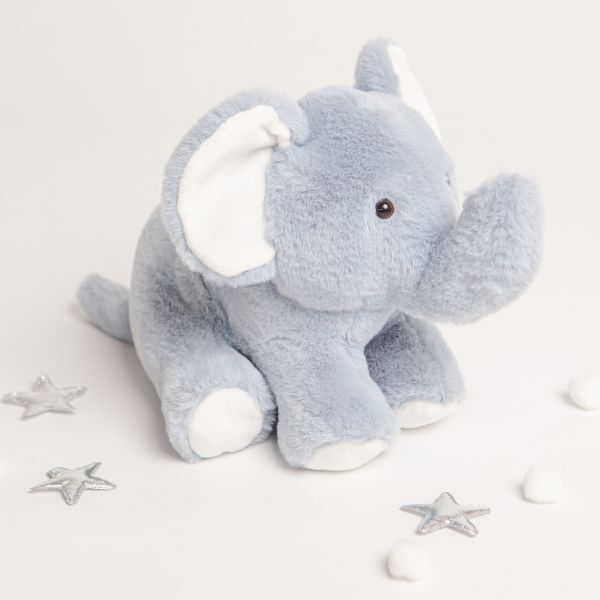 Babbico Gift Boxed Eddie The Elephant Blue Soft Plush Toy