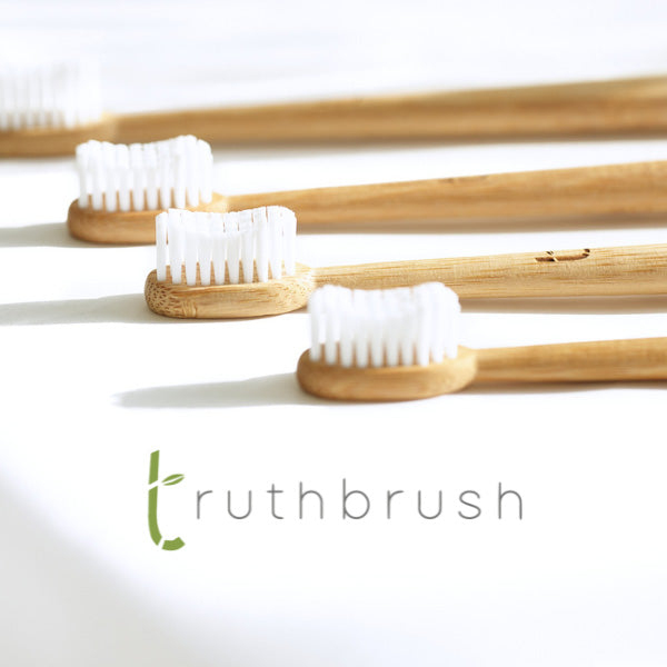 Truthbrush Bamboo Toothbrush Storm Grey  Soft x 1 Yr Supply