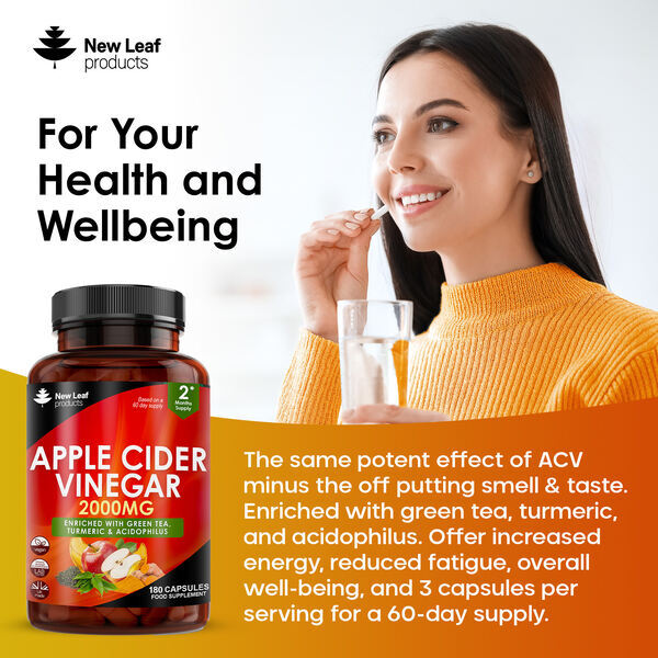 New Leaf Apple Cider Vinegar Complex High Strength Capsules