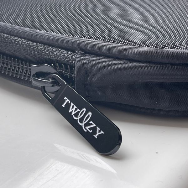 Tweezy Mesh Cosmetics Bag Travel Case Black