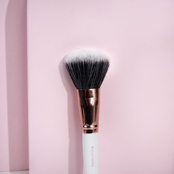 Brushworks White & Gold Powder Brush