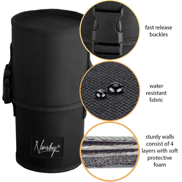 Nanshy Travel Makeup Brush Holder Case