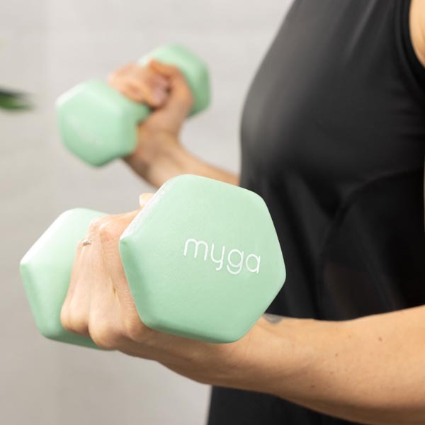 Myga Hexagonal Dumbbell - 2kg Pair