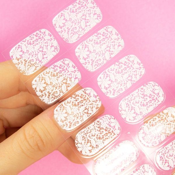 MoYou-London Gel Nail Strip - White Lace