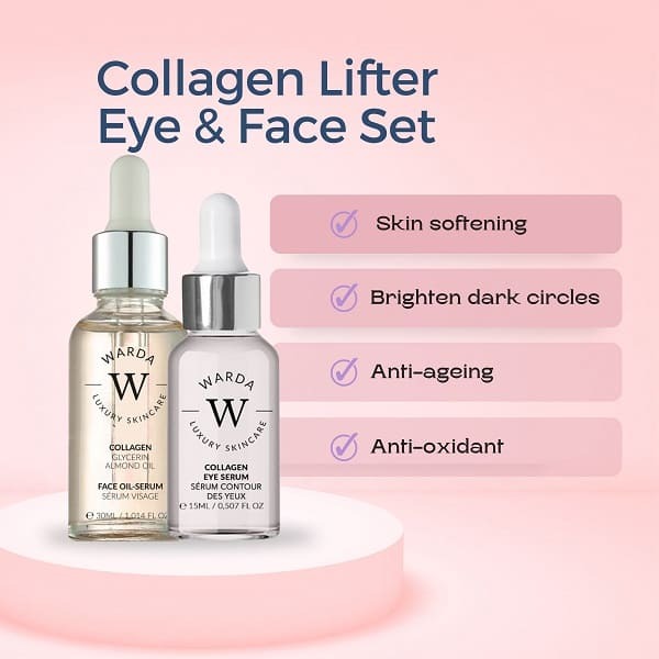 Warda Collagen Eye Serum + Boost Oil Serum