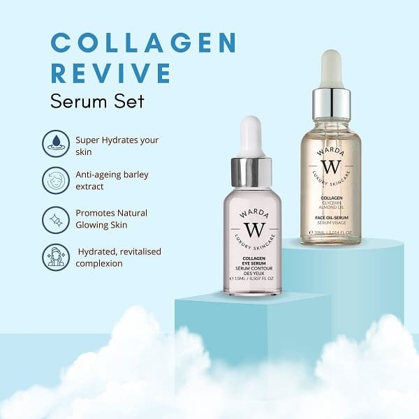 WARDA Collagen Eye Serum + Boost Oil Serum