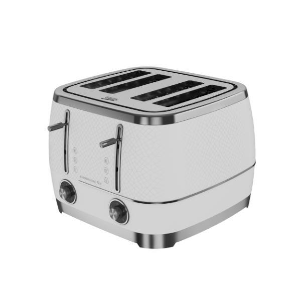 Beko Cosmopolis 4 Slice Toaster - White & Chrome